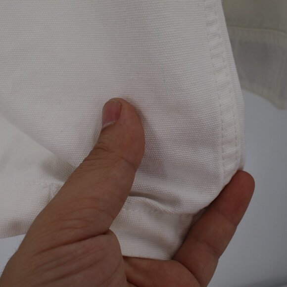 NWT Uskees workshirt Mens small button front work shirt cream organic cotton - Picture 8 of 16